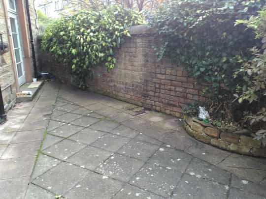 garden patio before example
